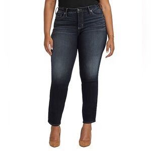 Silver Jeans Suki Straight Indigo Size 18W